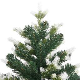 Berkfield Home Beautiful Artificial Hinged Christmas Tree with Flocked Snow 150 cm in Green - thumbnail 5
