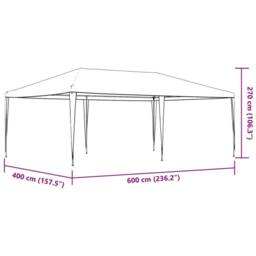 Berkfield Home Professional Party Tent 4x6 m Anthracite 90 g/m ² in Black - thumbnail 8