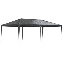 Berkfield Home Professional Party Tent 4x6 m Anthracite 90 g/m ² in Black - thumbnail 1