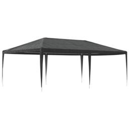 Berkfield Home Professional Party Tent 4x6 m Anthracite 90 g/m ² in Black - thumbnail 5