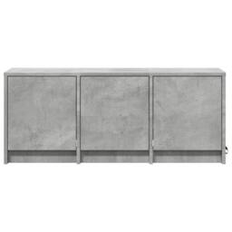 Berkfield Home TV Cabinet with LED Concrete Grey 97x34x40 cm Engineered Wood - Size: 97 x 34 x 40 cm - thumbnail 6