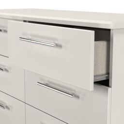 Ready Assembled 2 U Carlton 6 Drawer Wide Chest (Ready Assembled) in Grey - Size: Large - thumbnail 6