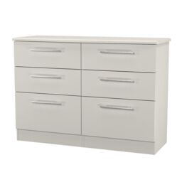 Ready Assembled 2 U Carlton 6 Drawer Wide Chest (Ready Assembled) in Grey - Size: Large - thumbnail 4
