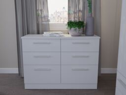 Ready Assembled 2 U Carlton 6 Drawer Wide Chest (Ready Assembled) in Grey - Size: Large - thumbnail 7
