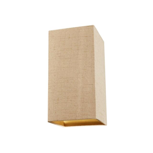 Happy Homewares Contemporary & Elegant Textured Linen Fabric Lamp Shade in Taupe - Size: 6 inches - image 1