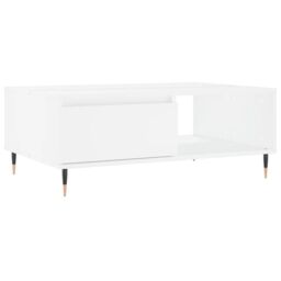 Berkfield Home Coffee Table White 90x60x35 cm Engineered Wood - Size: 90 x 60 x 35 cm - thumbnail 2