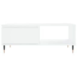 Berkfield Home Coffee Table White 90x60x35 cm Engineered Wood - Size: 90 x 60 x 35 cm - thumbnail 5