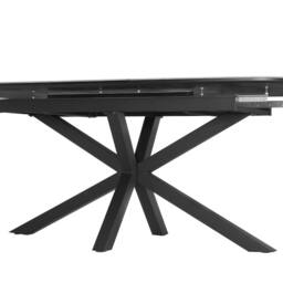 Home Detail Violet Extending Black Sintered Stone Ceramic Dining Table in Grey - thumbnail 6
