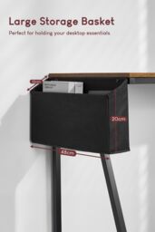 Home Discount Vida Designs Brooklyn Small Computer Desk Storage Office Study Gaming Table in Dark Brown - thumbnail 4