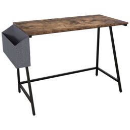 Home Discount Vida Designs Brooklyn Small Computer Desk Storage Office Study Gaming Table in Dark Brown - thumbnail 7