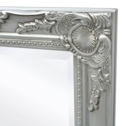 Berkfield Home Wall Mirror Baroque Style 100x50 cm Silver - thumbnail 6