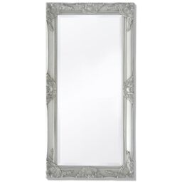 Berkfield Home Wall Mirror Baroque Style 100x50 cm Silver