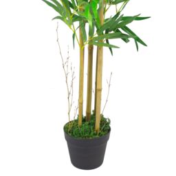 Leaf 120cm Design UK Realistic Artificial Bamboo Plants / Trees in Green - thumbnail 3