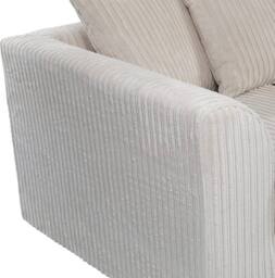 SquareBoxx Asher Jumbo Cord 3+2 Seater Sofa Set in Off-White - thumbnail 5