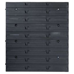 Berkfield Home 136 Piece Storage Bin Kit with Wall Panels Red & Black - thumbnail 7