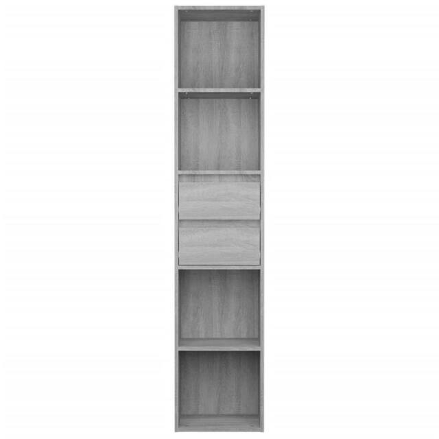Berkfield Home Modern Book Cabinet Grey Sonoma 36x30x171 cm Engineered Wood - Size: 36 x 30 x 171 cm - image 1