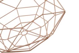 Orsina Geometric Green Finish Fruit Basket, Functional Design Unique Fruit Basket, Contemporary Fruit Basket in Pink - thumbnail 3