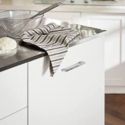 SoBuy Mobile Kitchen Island - Stainless Steel Top in White - thumbnail 8