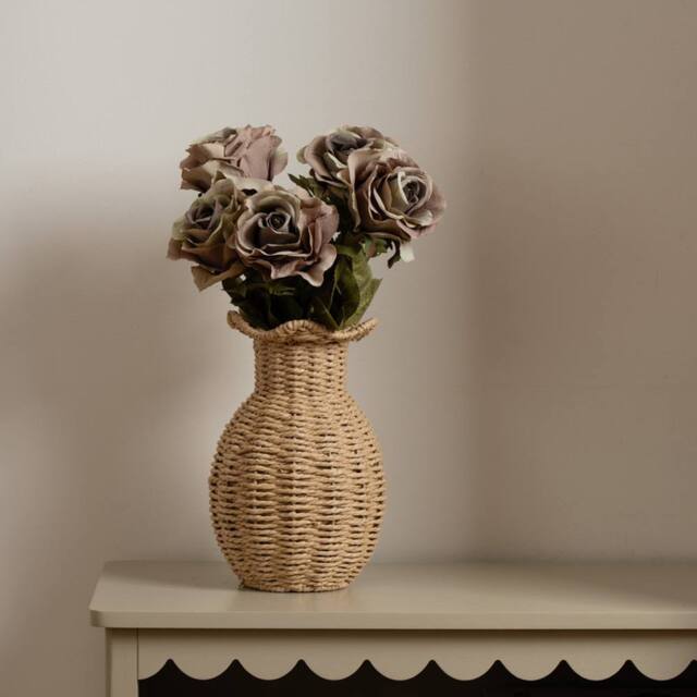 Scottish Everlastings Ltd 70cm Grey Rose Stem Pk6 - image 1