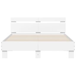 Berkfield Home Bed Frame without Mattress White 120x200 cm - Size: Small Double - thumbnail 5