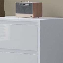 Harmin High Gloss Sleek Handleless 6 Drawer Chest Of Drawers in White - thumbnail 4