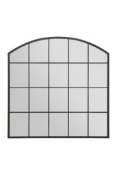 "MirrorOutlet Black Framed Arched Window Garden Mirror 39""x39"" 100x100CM - Size: 1 Pack" - thumbnail 3