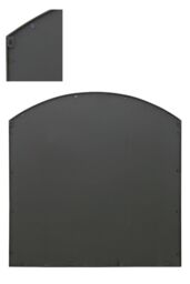 "MirrorOutlet Black Framed Arched Window Garden Mirror 39""x39"" 100x100CM - Size: 1 Pack" - thumbnail 5