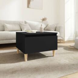 Berkfield Home Side Table Black 50x46x35 cm Engineered Wood - Size: 50 x 46 x 35 cm - thumbnail 2