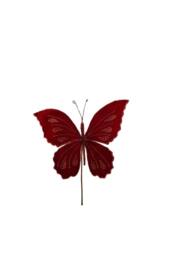 KDMD Large Red Velvet Butterfly 30cm 2 Pack