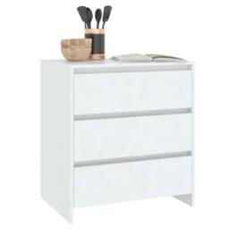 Berkfield Home Sideboard White 70x41x75 cm Engineered Wood - Size: 70 x 41 x 75 cm - thumbnail 7