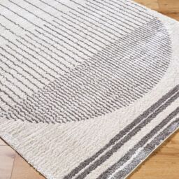 Livabliss Fossay Shag-Washable Beige Brown Green Grey Global High Pile Rug in Charcoal - Size: 120 cm x 170 cm - thumbnail 6