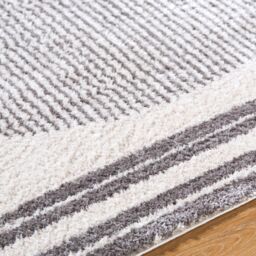 Livabliss Fossay Shag-Washable Beige Brown Green Grey Global High Pile Rug in Charcoal - Size: 120 cm x 170 cm - thumbnail 3