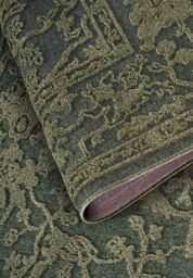 THE RUGS Villeroy & Boch Ambroise Short Pile Rug Floral Wool Like Soft Texture in Green - Size: 160 cm x 230 cm - thumbnail 2