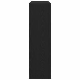 Berkfield Home Book Cabinet/Room Divider Black Oak 100x30x103cm Engineered Wood - Size: 100 x 30 x 103 cm - thumbnail 7