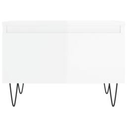 Berkfield Home Coffee Tables 2 pcs High Gloss White 50x46x35 cm Engineered Wood - Size: 50 x 46 x 35 cm - thumbnail 6