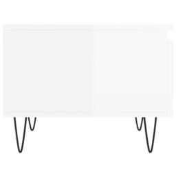 Berkfield Home Coffee Tables 2 pcs High Gloss White 50x46x35 cm Engineered Wood - Size: 50 x 46 x 35 cm - thumbnail 8