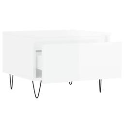 Berkfield Home Coffee Tables 2 pcs High Gloss White 50x46x35 cm Engineered Wood - Size: 50 x 46 x 35 cm - thumbnail 7