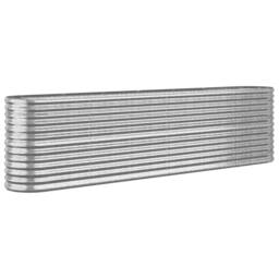 Berkfield Home Garden Raised Bed Powder-coated Steel 260x40x68 cm Silver - Size: 260 x 40 x 68 cm - thumbnail 3