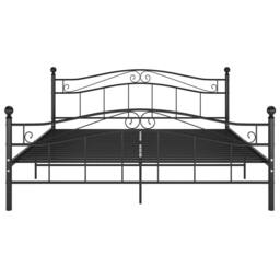 Berkfield Home Bed Frame Black Metal 180x200 cm Super King - thumbnail 3