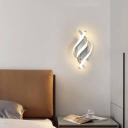 COMELY LED Wall Lights Indoor, 22W Chrome Modern Wall Lamp, 4500K Natural White in Silver - thumbnail 6