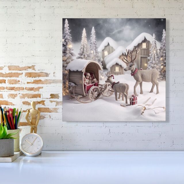 "Warren Reed - Designer We Come Bearing Gifts Canvas - Size: W16"" x H16""" - image 1
