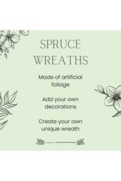 KDMD 60cm Spruce Wreath 140 tips Green - thumbnail 4