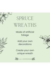 KDMD 60cm Spruce Wreath 140 tips Green - thumbnail 6