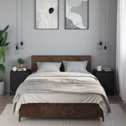 Berkfield Home Bedside Cabinets 2 pcs Black 40x31x50 cm Engineered Wood & Metal - Size: 40 x 31 x 50 cm - thumbnail 3