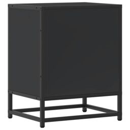 Berkfield Home Bedside Cabinets 2 pcs Black 40x31x50 cm Engineered Wood & Metal - Size: 40 x 31 x 50 cm - thumbnail 8