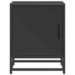 Berkfield Home Bedside Cabinets 2 pcs Black 40x31x50 cm Engineered Wood & Metal - Size: 40 x 31 x 50 cm - thumbnail 5