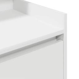 Berkfield Home Bedside Cabinet with 2 Drawers White 38x34x80 cm - Size: 38 x 34 x 80 cm - thumbnail 9