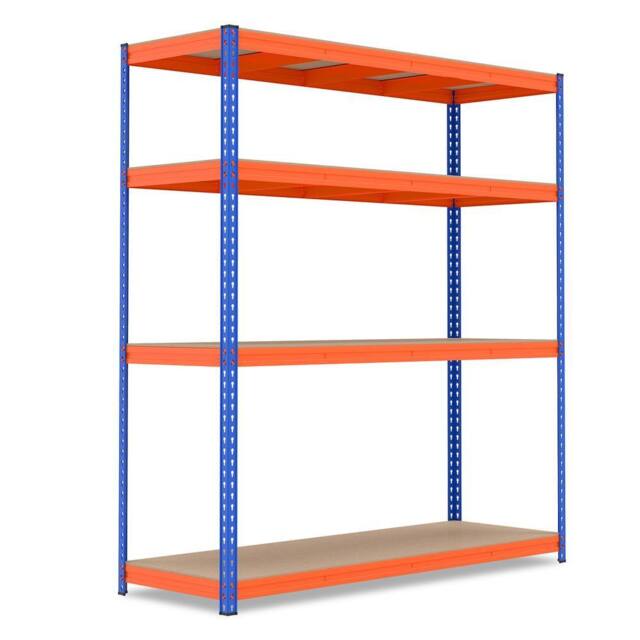 Costway 4-Tier Metal Storage Shelving Unit 181 x 61 x 203 cm Utility Storage - image 1
