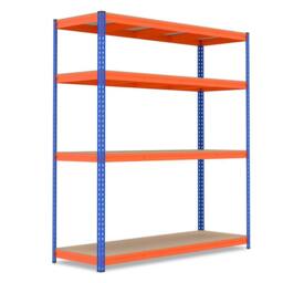 Costway 4-Tier Metal Storage Shelving Unit 181 x 61 x 203 cm Utility Storage - thumbnail 1