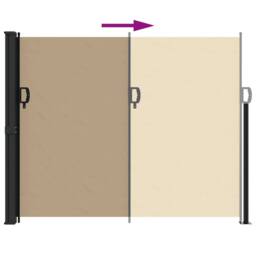 Berkfield Home Retractable Side Awning Beige 160x600 cm - thumbnail 5
